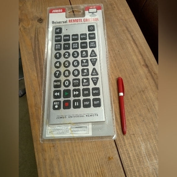 JUMBO Universal TV Remote Control VCR DVD Remote Control - Picture 1 of 1